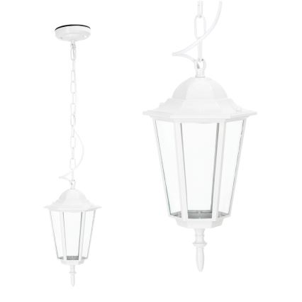Outdoor chandelier on a chain 1xE27/60W/230V IP44 white