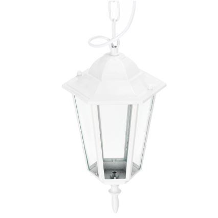 Outdoor chandelier on a chain 1xE27/60W/230V IP44 white