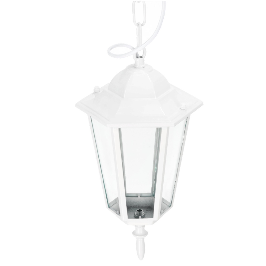 Outdoor chandelier on a chain 1xE27/60W/230V IP44 white