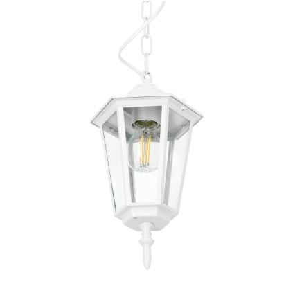 Outdoor chandelier on a chain 1xE27/60W/230V IP44 white