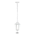 Outdoor chandelier on a chain 1xE27/60W/230V IP44 white