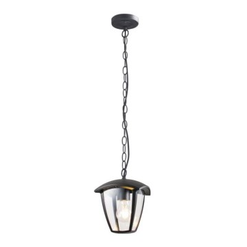 Outdoor chandelier on a chain SURVA 1xE27/60W/230V IP44 black