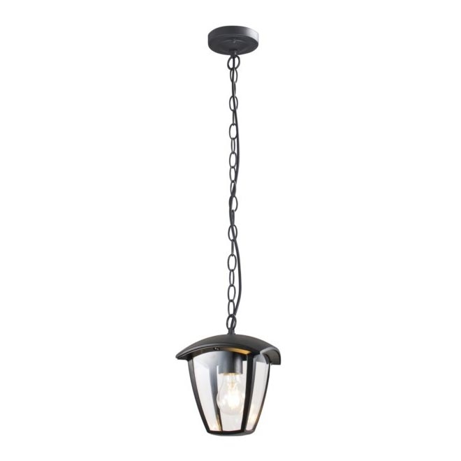 Outdoor chandelier on a chain SURVA 1xE27/60W/230V IP44 black