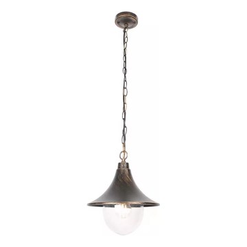 Outdoor chandelier on a chain TALEZ 1xE27/15W/230V IP44 bronze patina