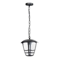 Outdoor chandelier on a chain TEVIO 1xE27/60W/230V IP54 black