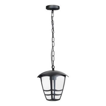 Outdoor chandelier on a chain TEVIO 1xE27/60W/230V IP54 black