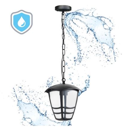 Outdoor chandelier on a chain TEVIO 1xE27/60W/230V IP54 black