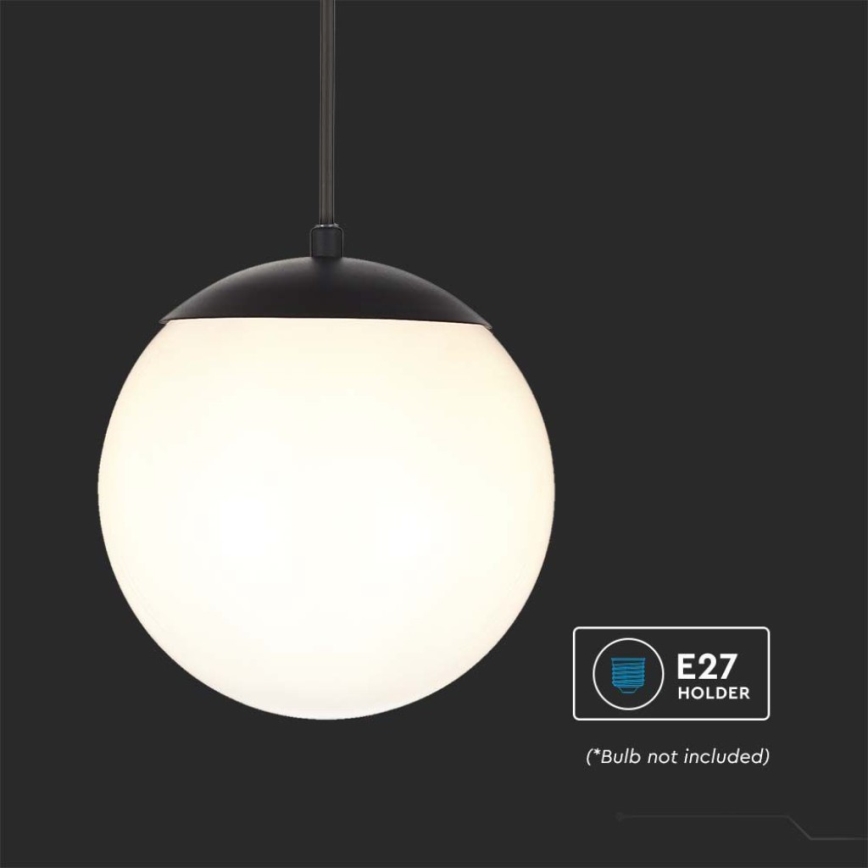 Outdoor chandelier on a string 1xE27/60W/230V IP44 black