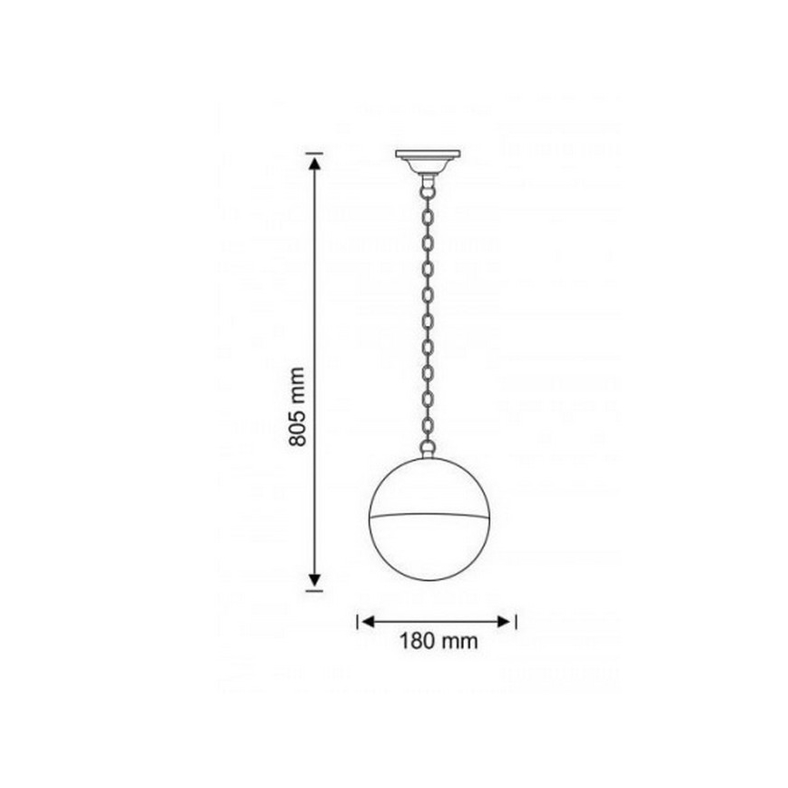 Outdoor chandelier ULSA 1xE27/12W/230V IP44
