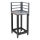 Outdoor corner module 47x47x123 cm black/stainless steel