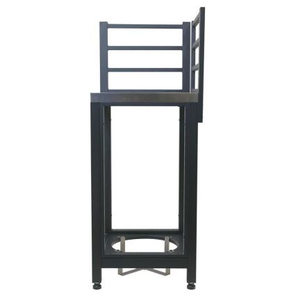 Outdoor corner module 47x47x123 cm black/stainless steel