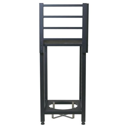 Outdoor corner module 47x47x123 cm black/stainless steel