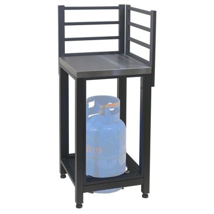 Outdoor corner module 47x47x123 cm black/stainless steel