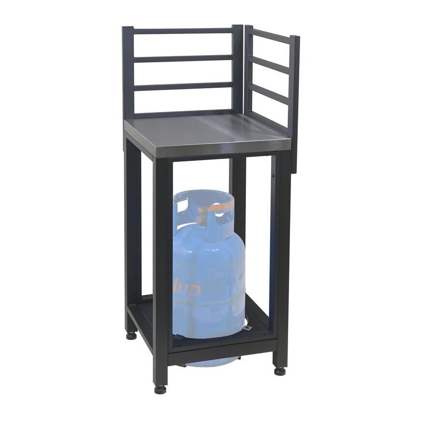Outdoor corner module 47x47x123 cm black/stainless steel