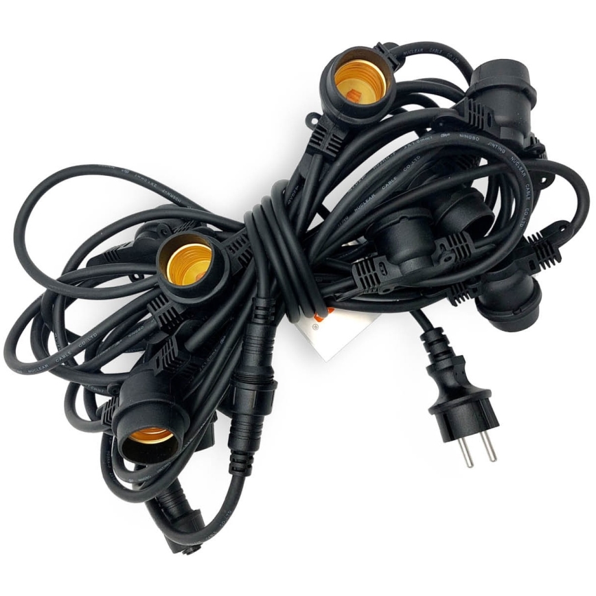 Outdoor decorative chain MIMOSA 10xE27/1,3W/230V IP44 10 m