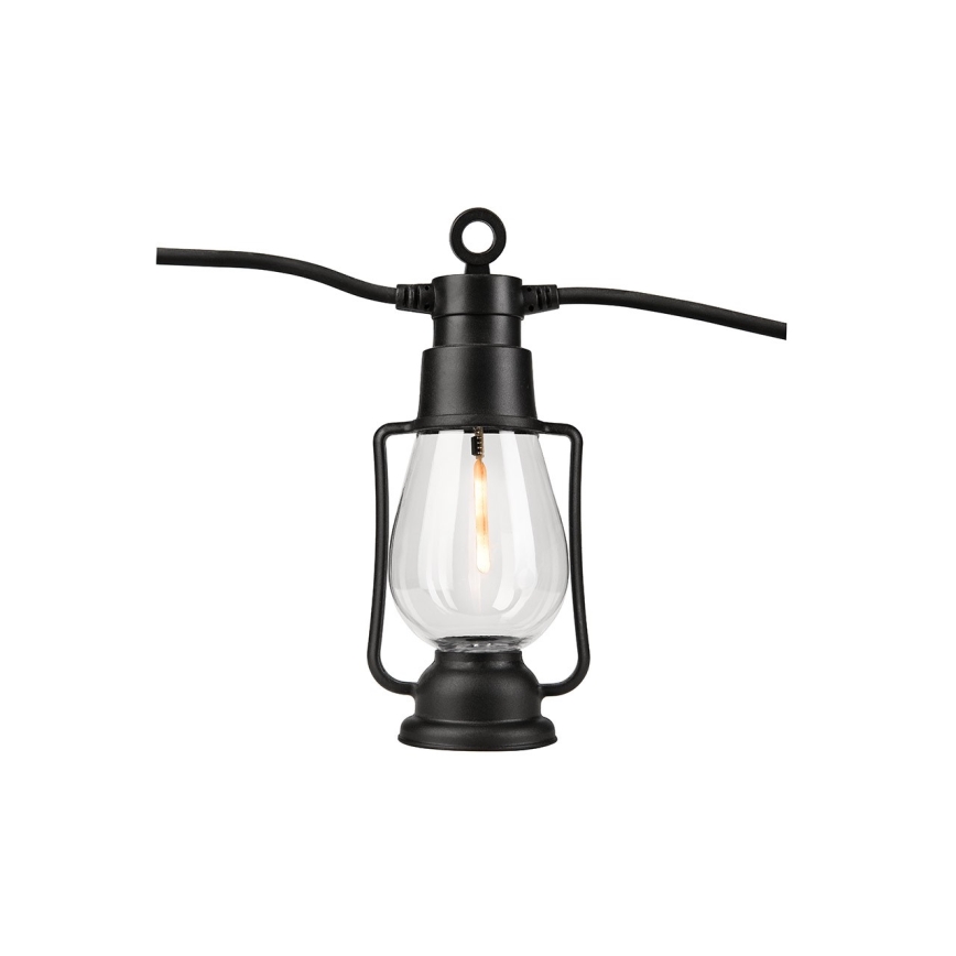 Outdoor decorative string lights GIRLANDA, 10 LEDs, 10 m, IP44, warm white