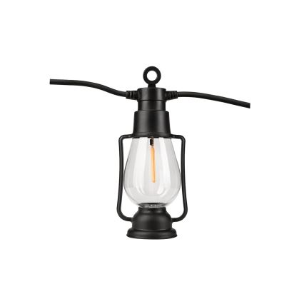 Outdoor decorative string lights GIRLANDA, 10 LEDs, 10 m, IP44, warm white