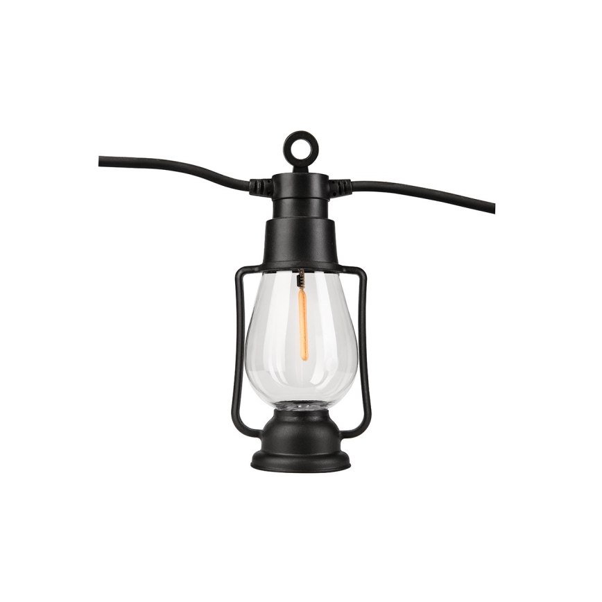 Outdoor decorative string lights GIRLANDA 20× LED, 20 m, IP44, Warm White