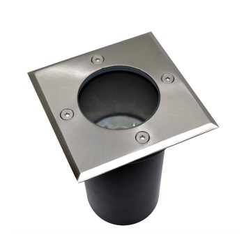 Outdoor driveway light 1xGU10/35W/230V IP44 matte chrome