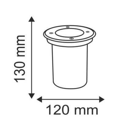 Outdoor driveway light COMETA 1xGU10/50W/230V IP65
