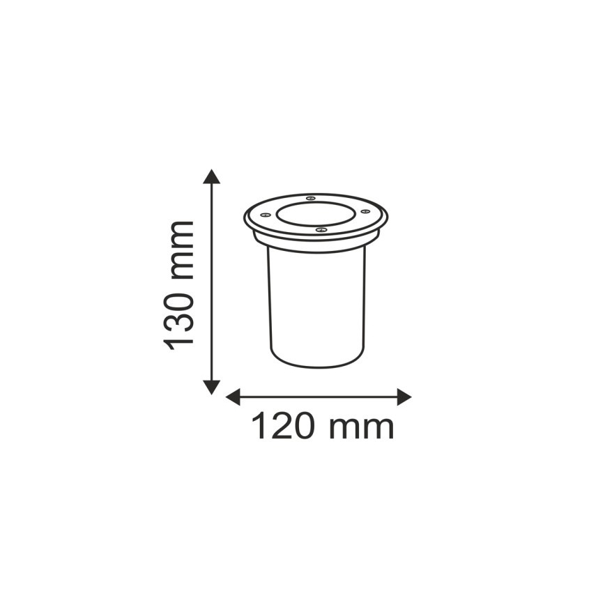 Outdoor driveway light COMETA 1xGU10/50W/230V IP65