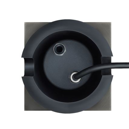 Outdoor driveway light LUKKA CONNECT 1xGU10/4W/230V IP67 matte chrome angular