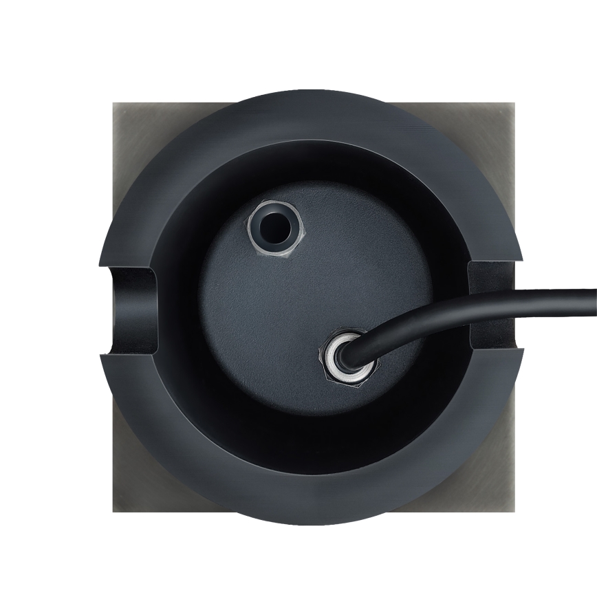Outdoor driveway light LUKKA CONNECT 1xGU10/4W/230V IP67 matte chrome angular
