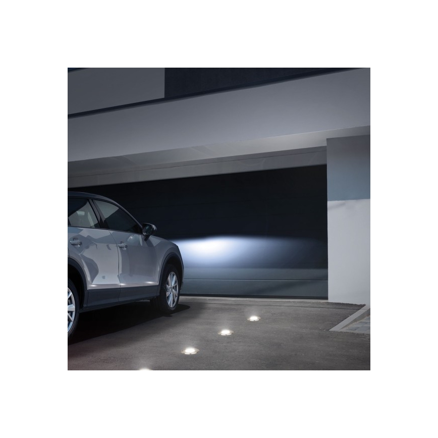 Outdoor driveway light LUKKA CONNECT 1xGU10/4W/230V IP67 matte chrome round