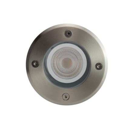 Outdoor driveway light LUKKA CONNECT 1xGU10/4W/230V IP67 matte chrome round