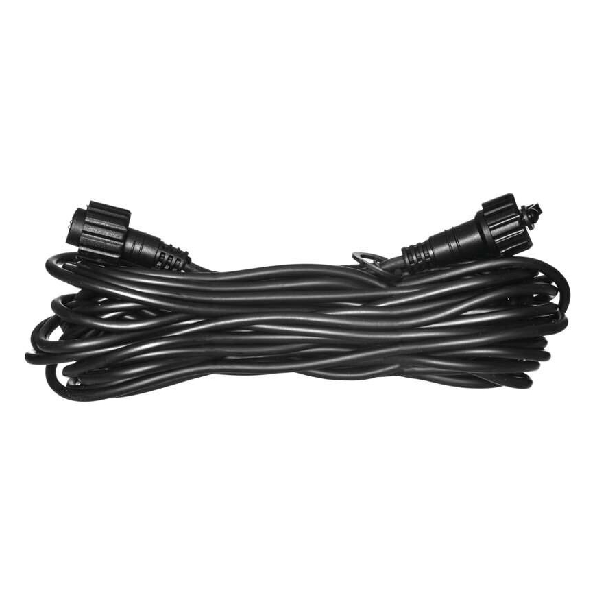 Outdoor extension cable for connecting chains, 10 m, IP44, black