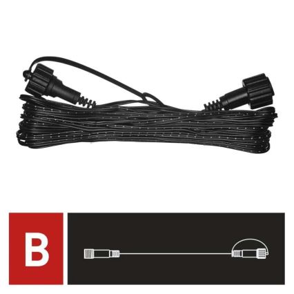 Outdoor extension cable for connecting chains 10 m IP44