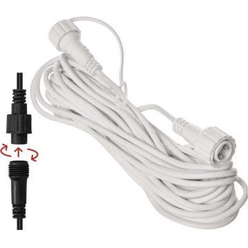 Outdoor extension cable for string lights 10 m IP44 white
