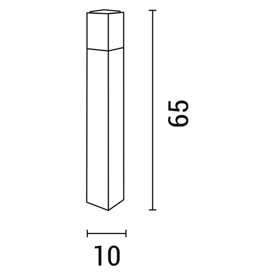 Outdoor lamp 1xE27/12W/230V IP44 anthracite