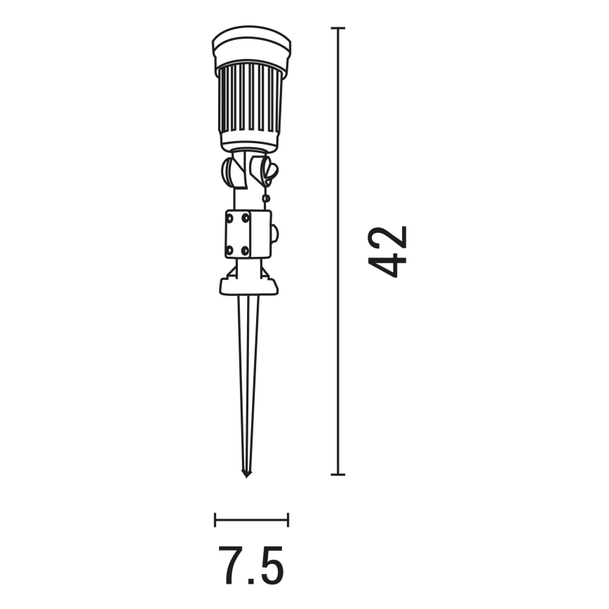 Outdoor lamp 1xE27/15W/230V IP44 black