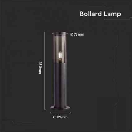 Outdoor lamp 1xE27/18W/230V IP44 45 cm