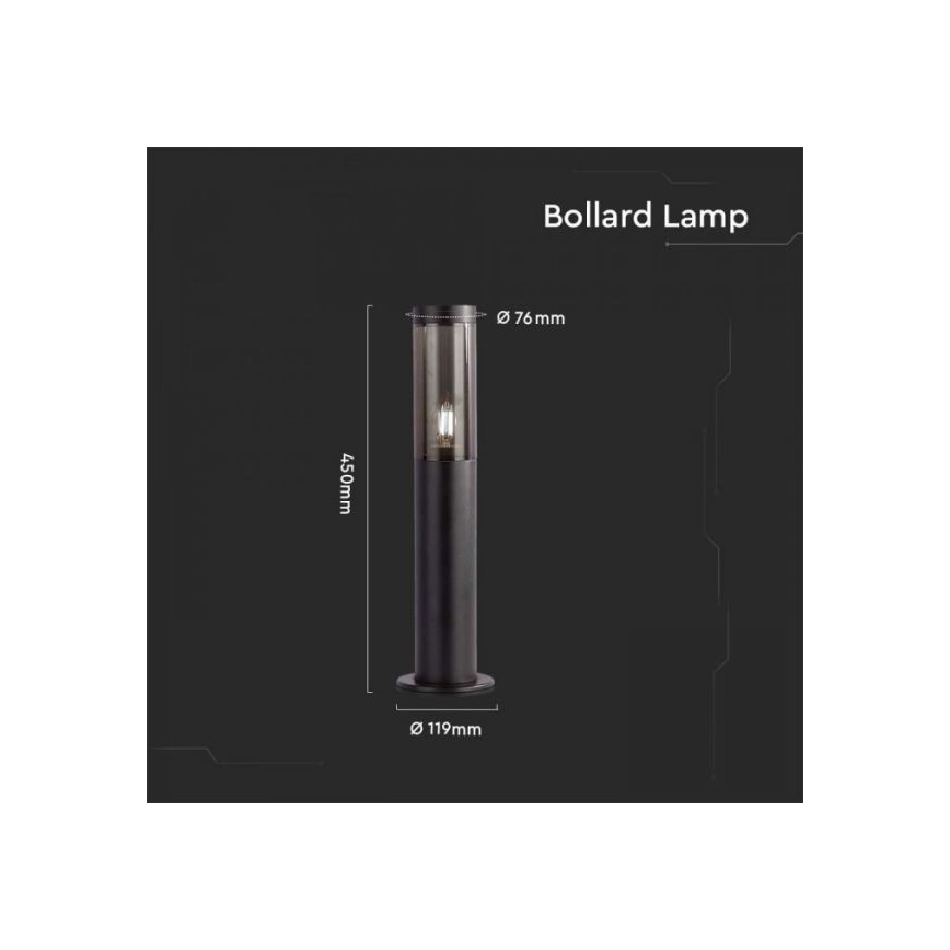 Outdoor lamp 1xE27/18W/230V IP44 45 cm