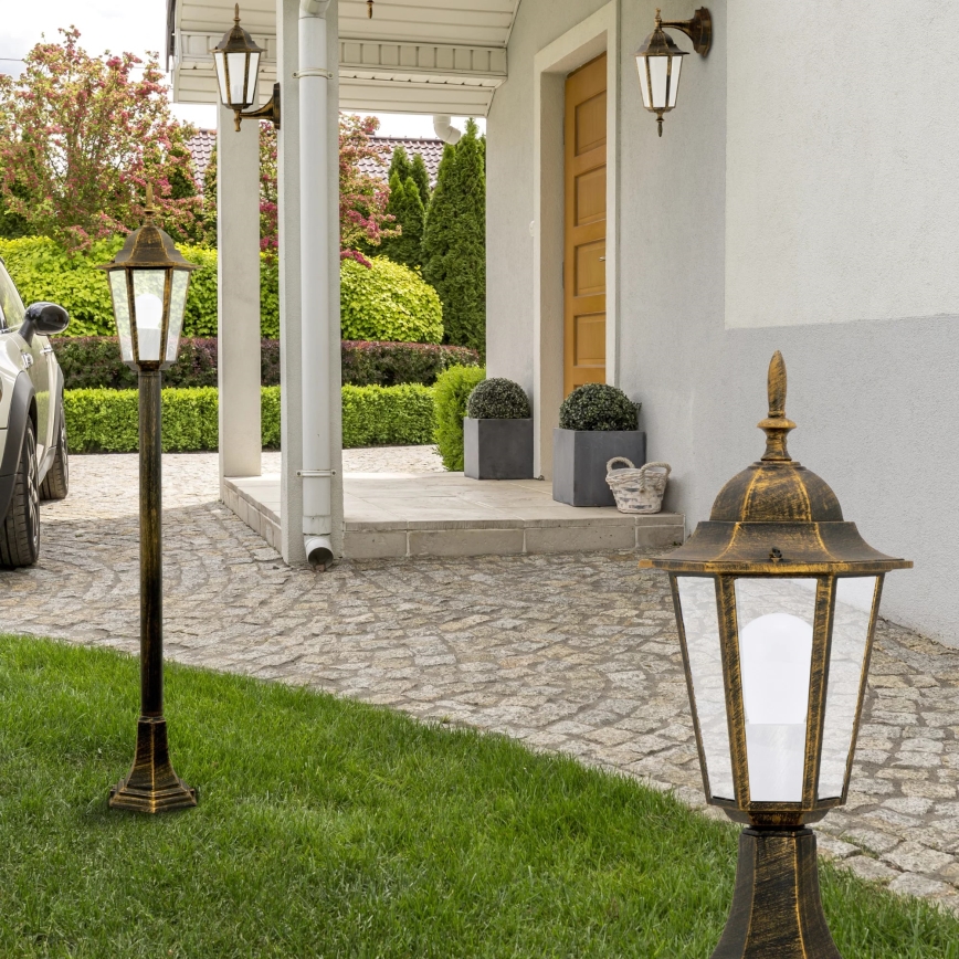 Outdoor lamp 1xE27/20W/230V IP43 42,5 cm patina