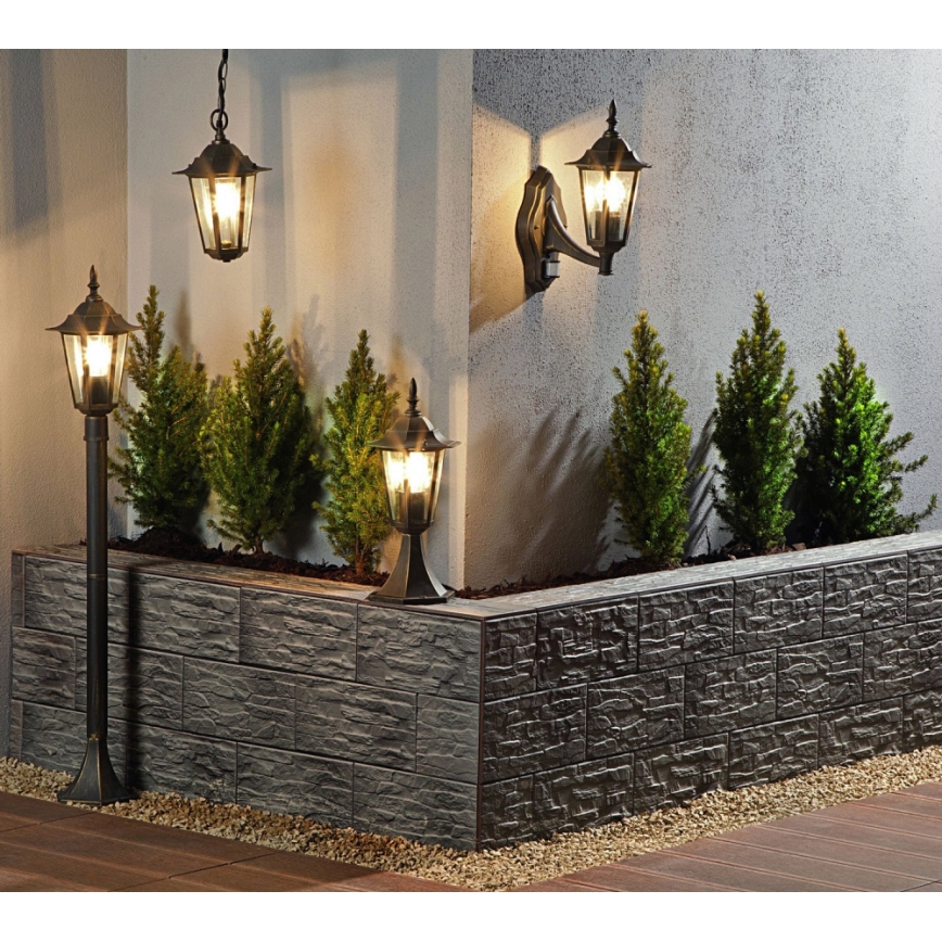 Outdoor lamp 1xE27/20W/230V IP43 42,5 cm patina