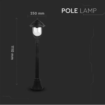Outdoor lamp 1xE27/60W/230V 111 cm IP44