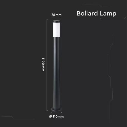 Outdoor lamp 1xE27/60W/230V IP44 110cm black