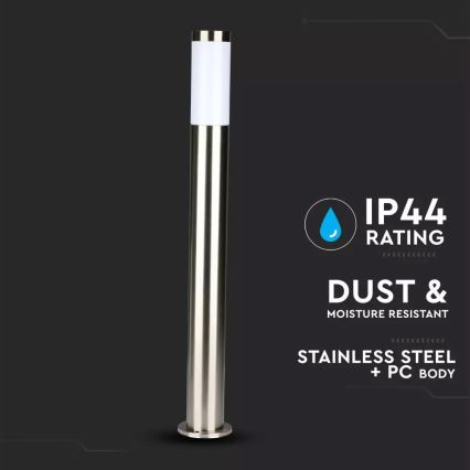 Outdoor lamp 1xE27/60W/230V IP44 80cm matte chrome