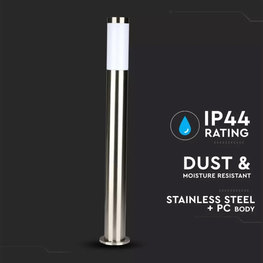 Outdoor lamp 1xE27/60W/230V IP44 80cm matte chrome