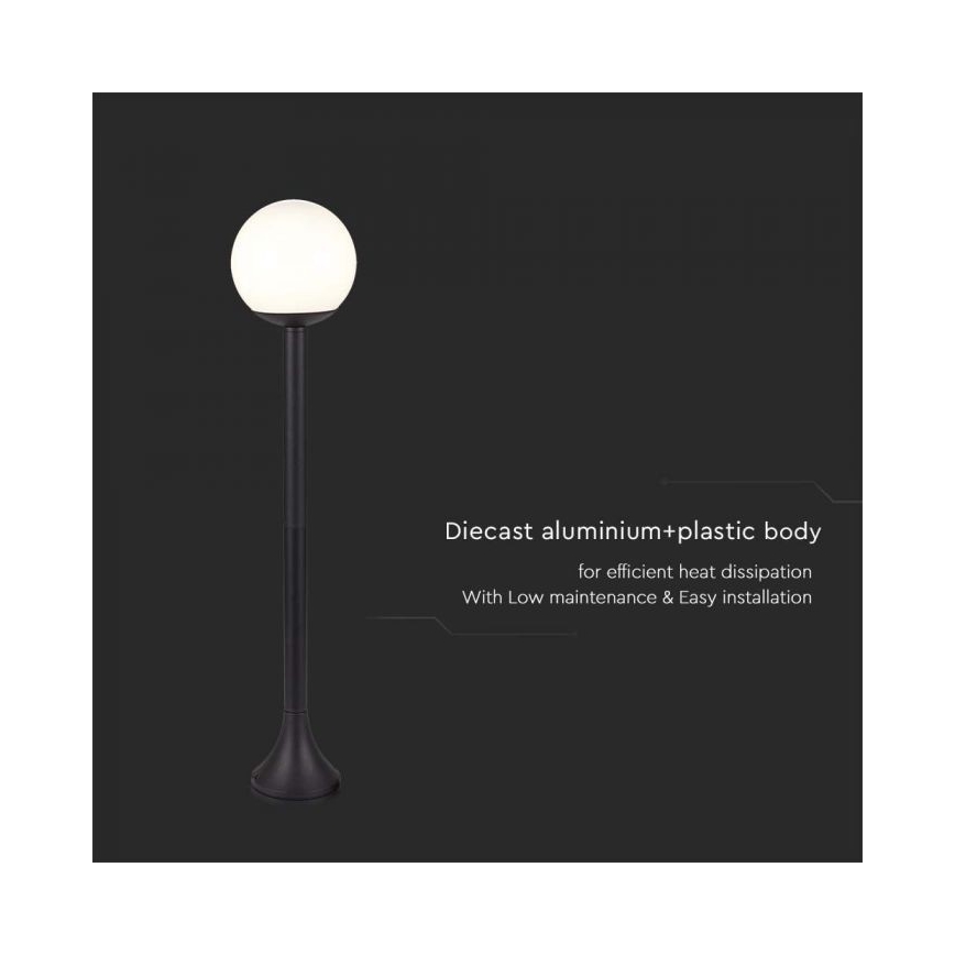Outdoor lamp 1xE27/60W/230V IP44 97 cm black
