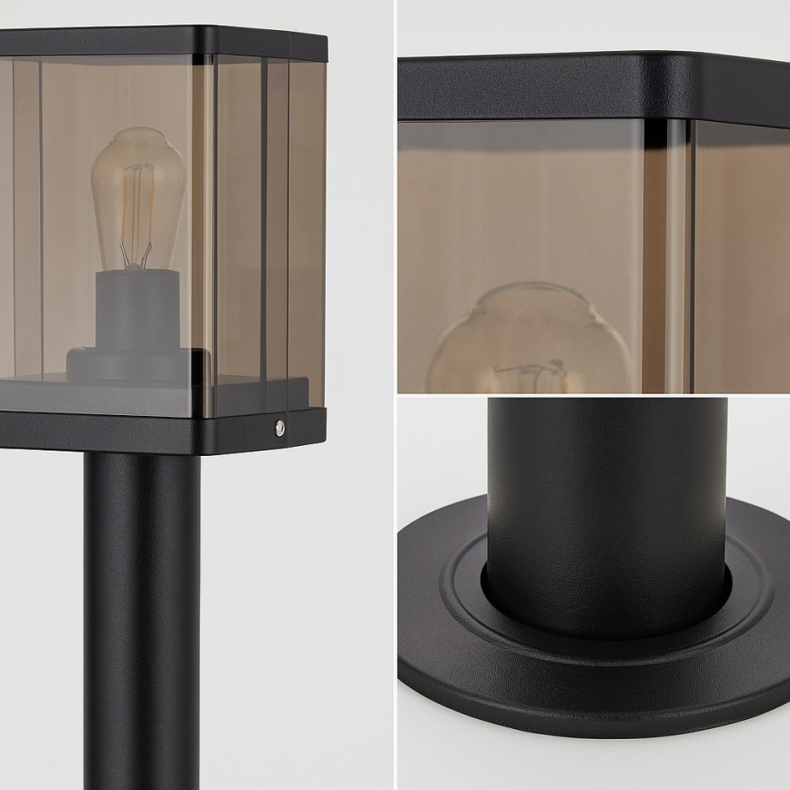 Outdoor lamp 1xE27/60W/230V IP44 black/smoked brown