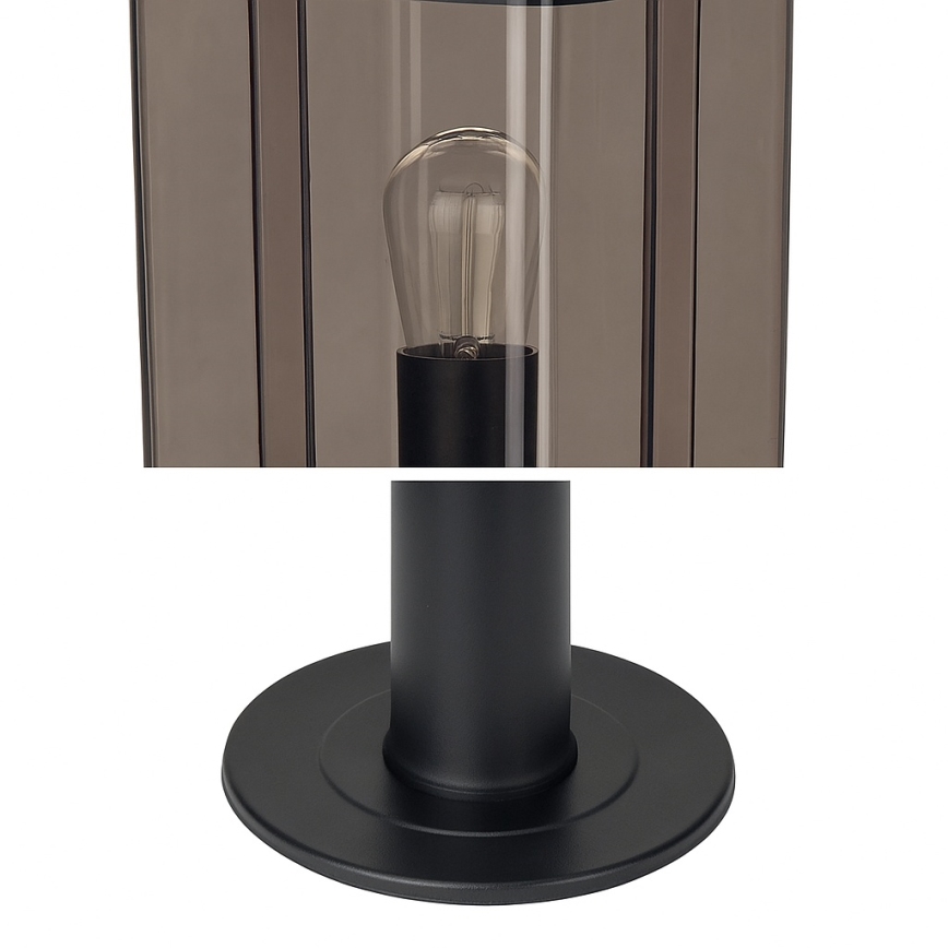Outdoor lamp 1xE27/60W/230V IP44 black/smoked brown