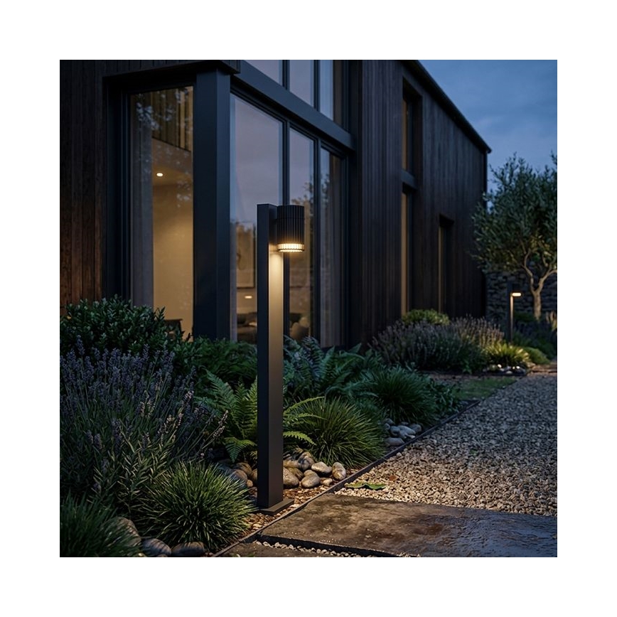 Outdoor lamp 1xGU10/10W/230V IP44 50 cm black