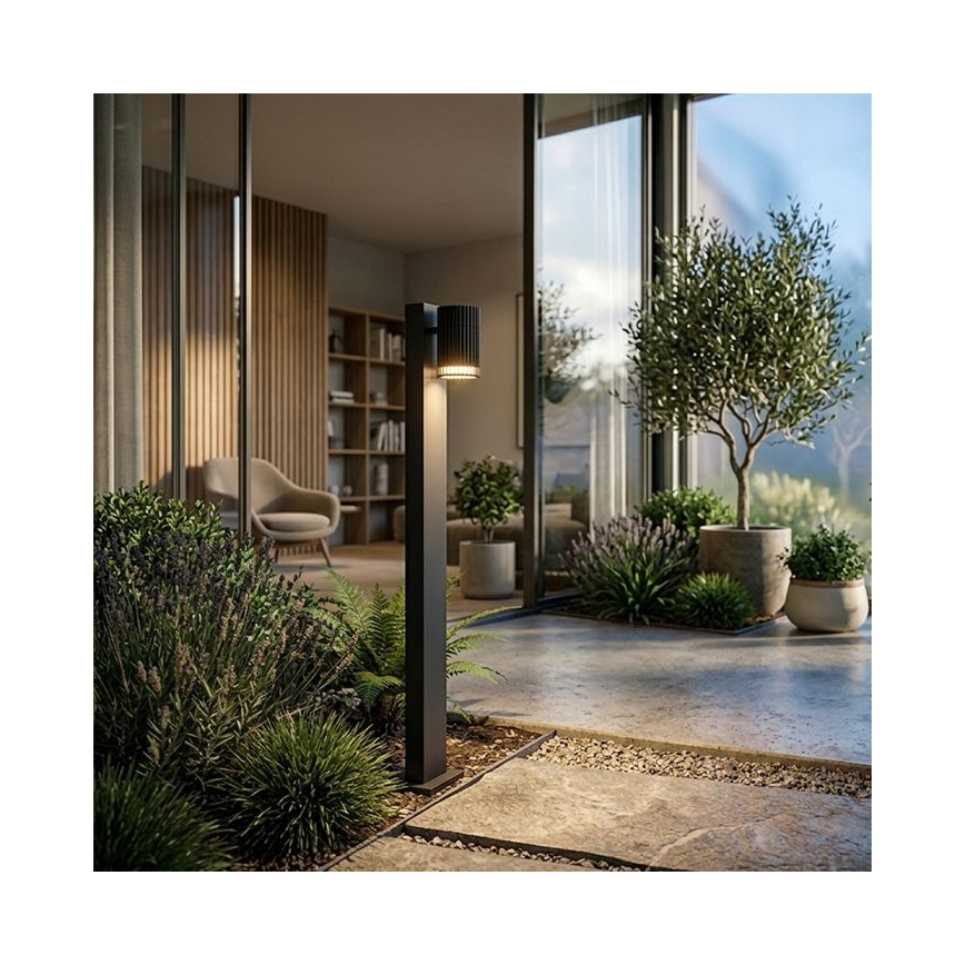 Outdoor lamp 1xGU10/10W/230V IP44 50 cm black
