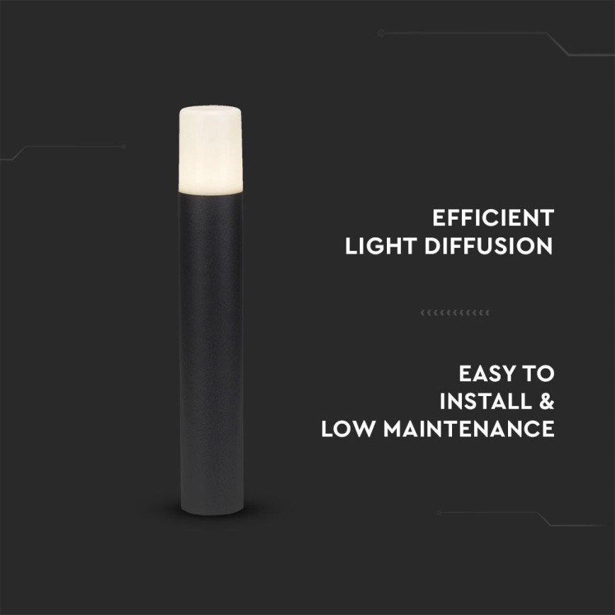 Outdoor lamp 1xGU10/35W/230V IP54 50 cm black