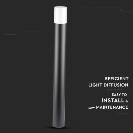 Outdoor lamp 1xGU10/35W/230V IP54 80 cm black