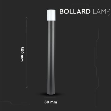 Outdoor lamp 1xGU10/35W/230V IP54 80 cm black